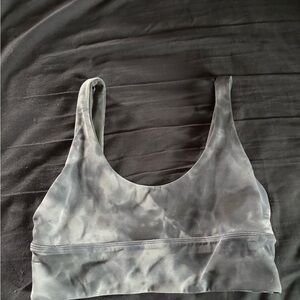 Women's Gray Swoop Sports Bra